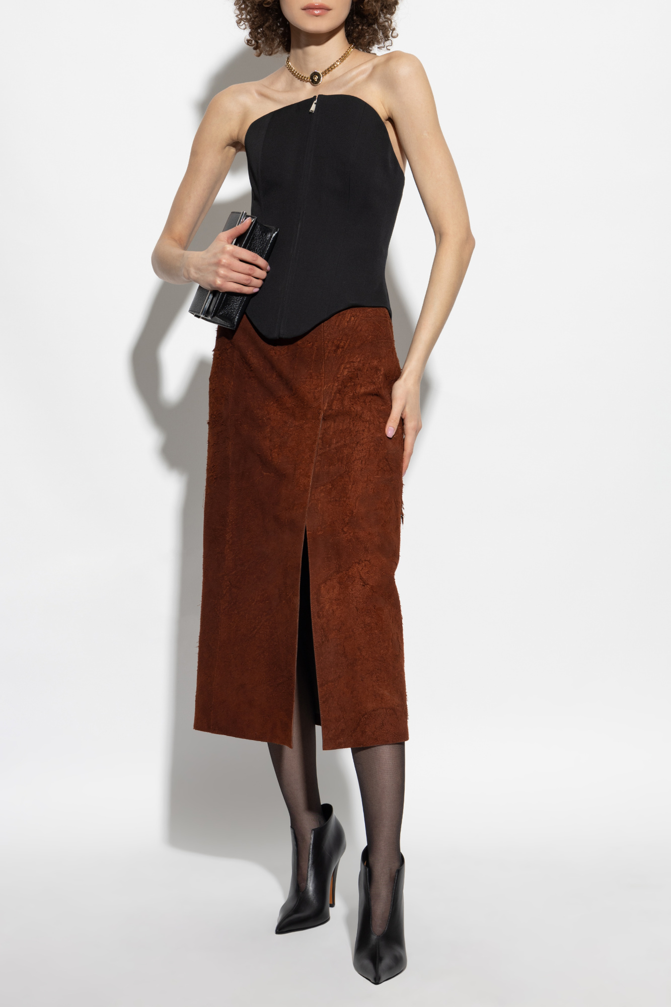 Black Wool Corset Alexander McQueen - Vitkac AS